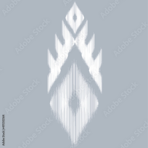 ethnic pattern on indigo background