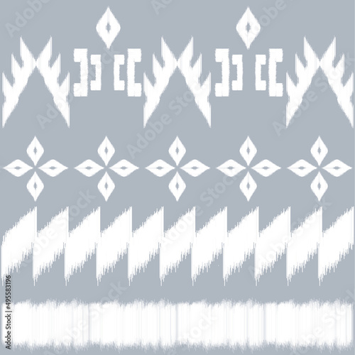ethnic pattern on indigo background