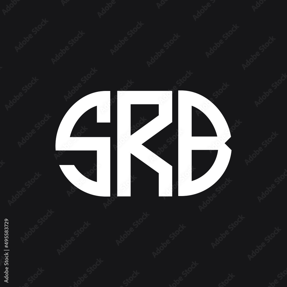 SRB letter logo design on black background. SRB creative initials letter logo concept. SRB letter design. SRB letter logo design on black background. SRB creative initials letter logo concept. SRB letter design.