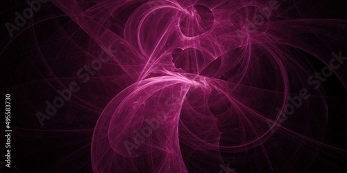 3D rendering abstract multicolor fractal background