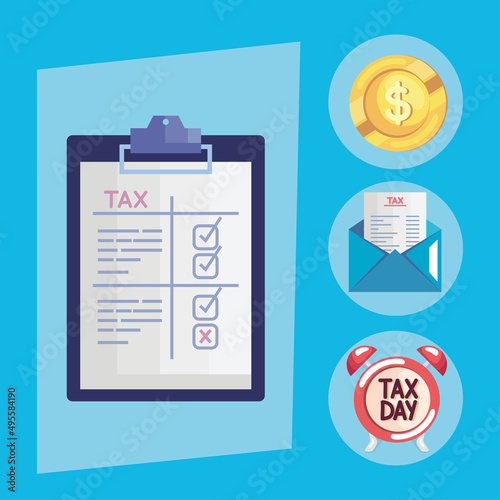 tax day four icons