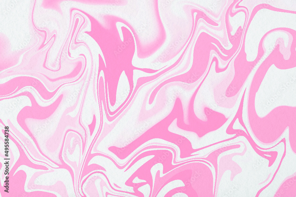 Liquid marble wallpaper with pink texture Stock Vector Adobe Stock