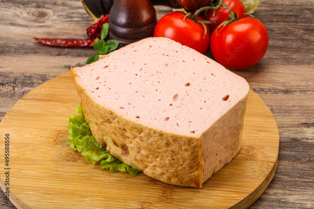 Homemade baked traditional meat loaf Homemade baked traditional meat loaf