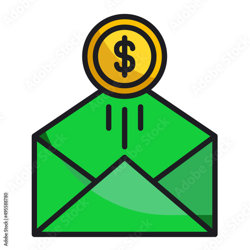 envelope with dollar sign