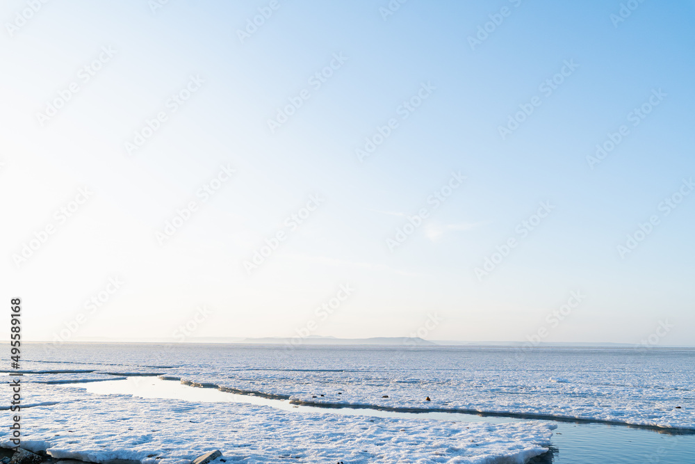 landscape with snow