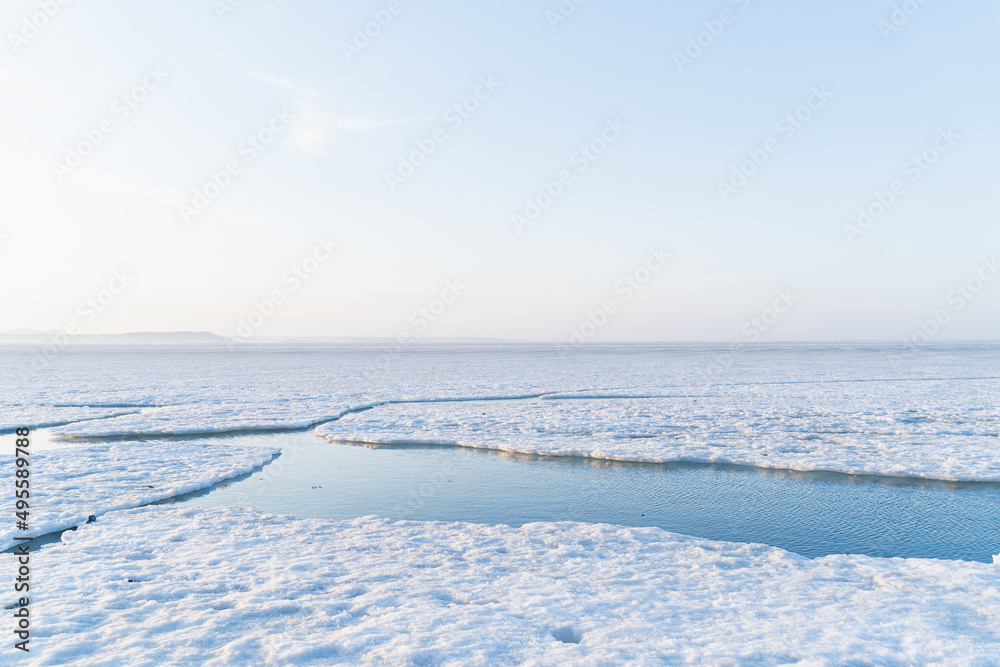 landscape with snow landscape with snow