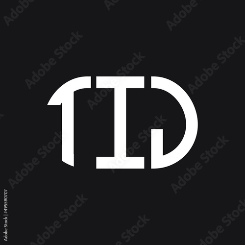 TIJ letter logo design on Black background. TIJ creative initials letter logo concept. TIJ letter design. 