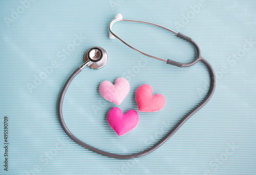 医療イメージ、ハート、背景リップル