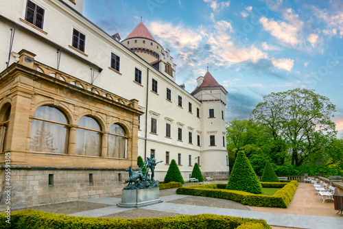 Konopiste castle and gardens in Bohemia  Czech Republic