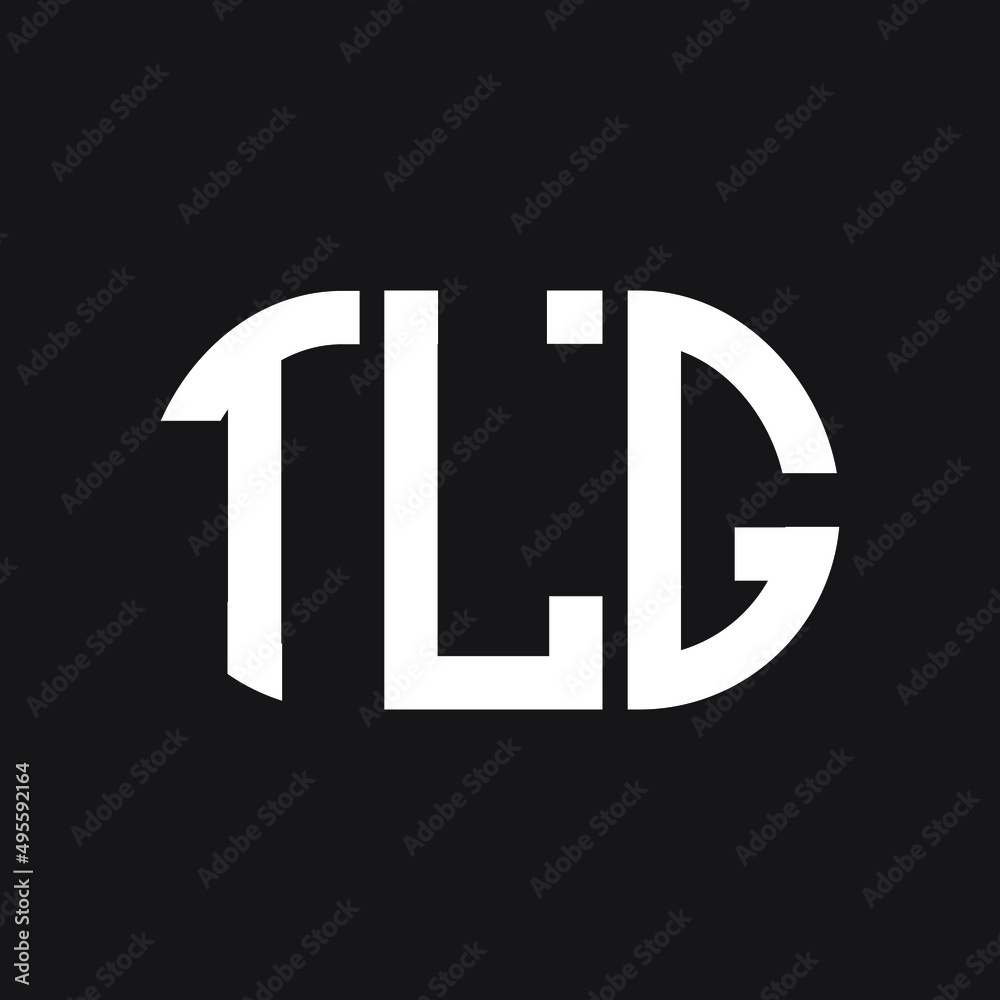TLG letter logo design on Black background. TLG creative initials letter logo concept. TLG letter design. 