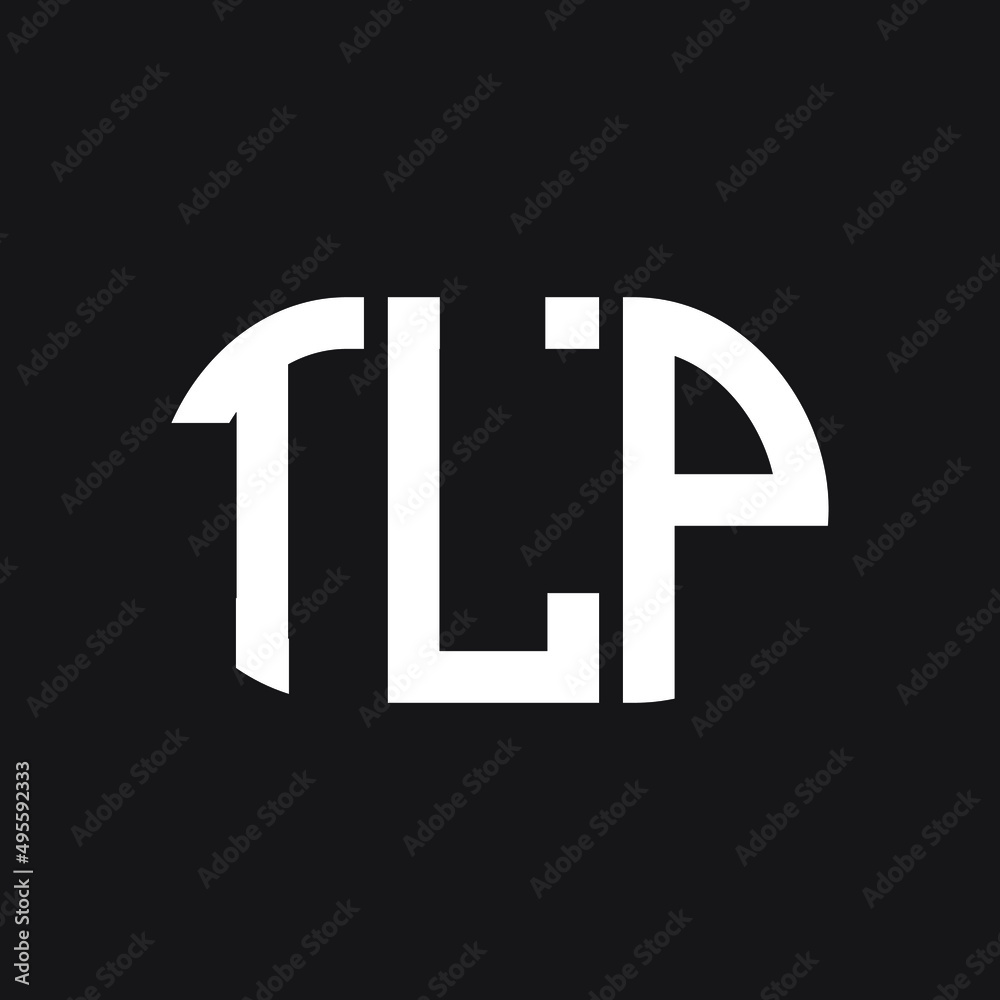 TLP letter logo design on Black background. TLP creative initials letter logo concept. TLP letter design. 