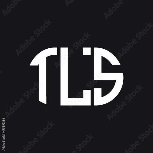 TLS letter logo design on Black background. TLS creative initials letter logo concept. TLS letter design. 