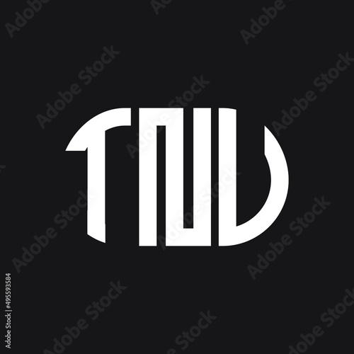 TNV letter logo design on Black background. TNV creative initials letter logo concept. TNV letter design.  