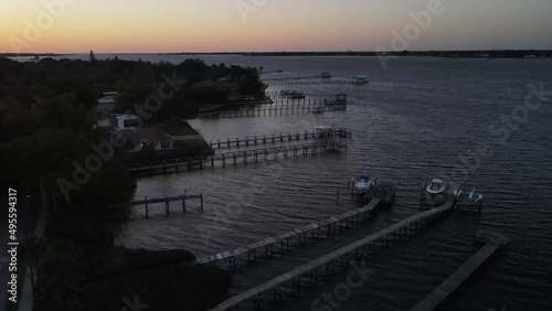 the boating lifestyle at sunset showcased in the beautiful clip from Bradenton, Florida photo