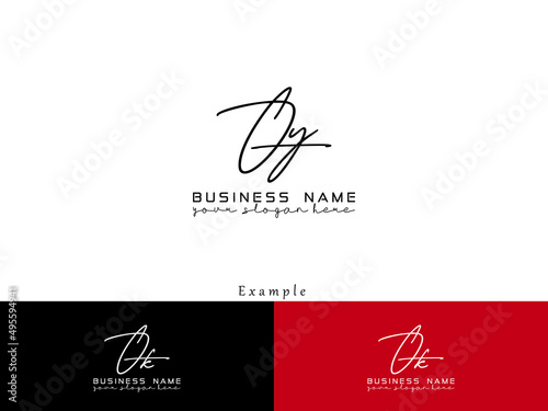 Black OY Logo Design, Slime Oy yo Signature Logo Letter Vector For simple business