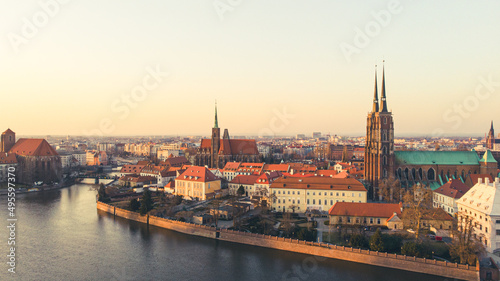 photo of Wrocław taken with a drone © Patryk