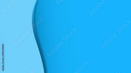 simple vertical soft blue curve wave shape for texture and presentation background template
