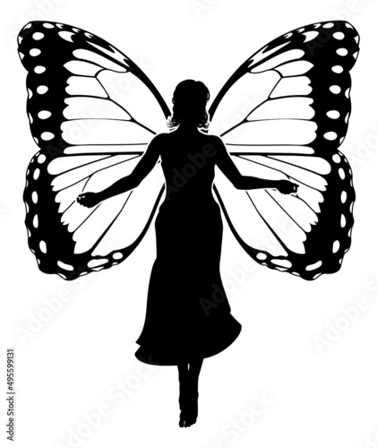 A Fairy in Silhouette With ...