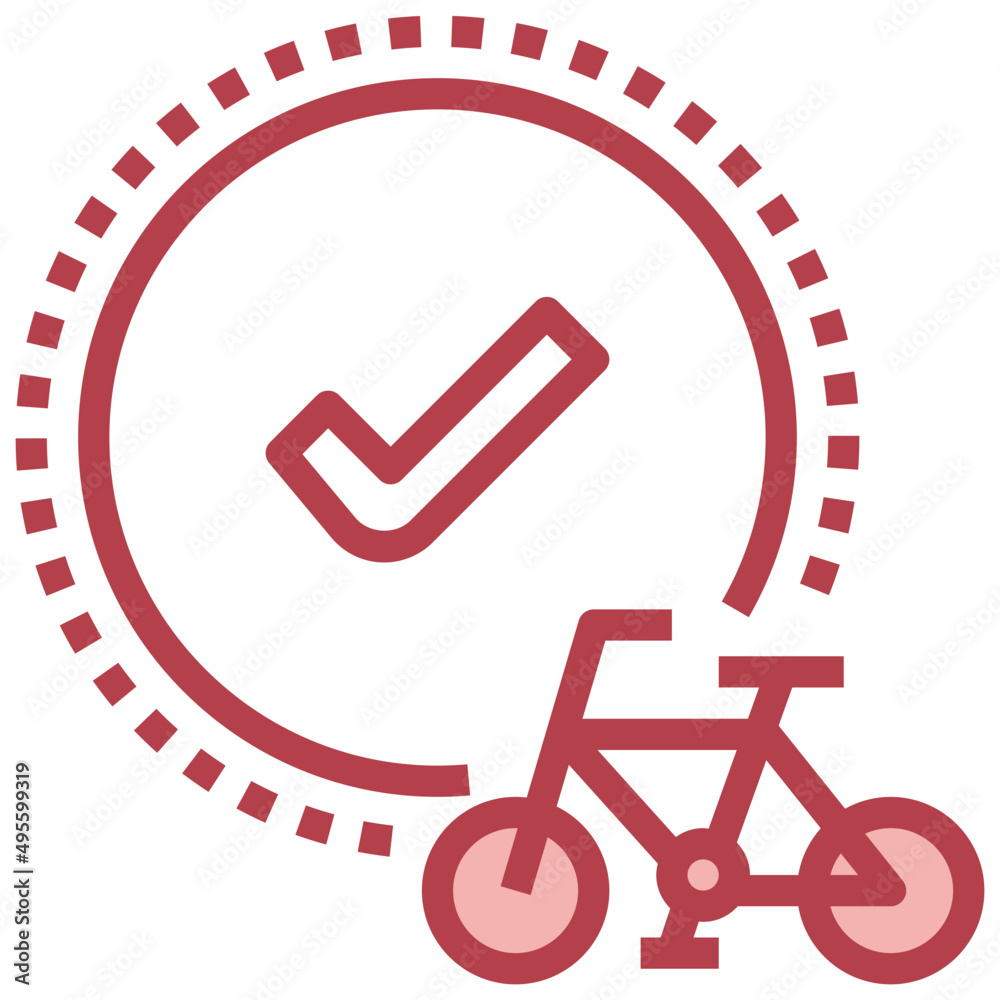 TICK red line icon,linear,outline,graphic,illustration TICK red line icon,linear,outline,graphic,illustration
