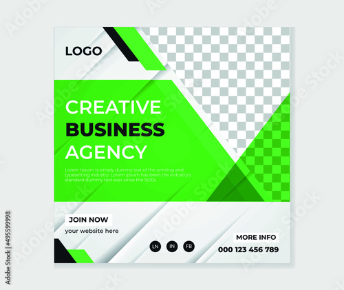 Creative business agency social media post design