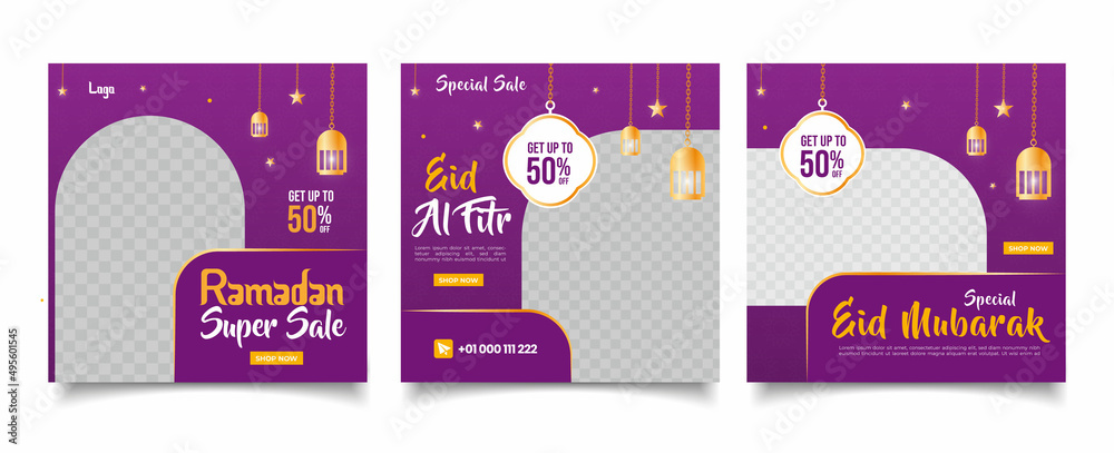 ramadan special sale social media post template