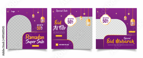 ramadan special sale social media post template