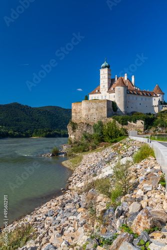 Schonbuhel castle from the 12th century on Danube, Lower Austria, Austria