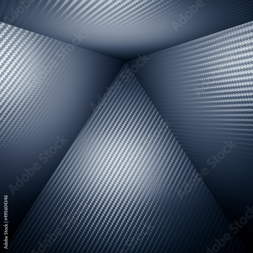 3D Fototapete Badezimmer - Fototapete carbon fiber textured square geometric background.