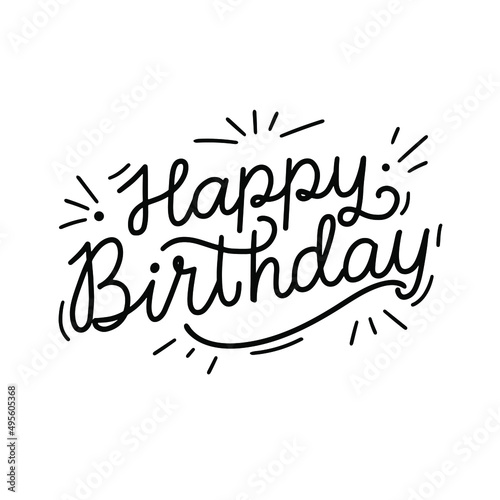 Vector lettering illustration of 