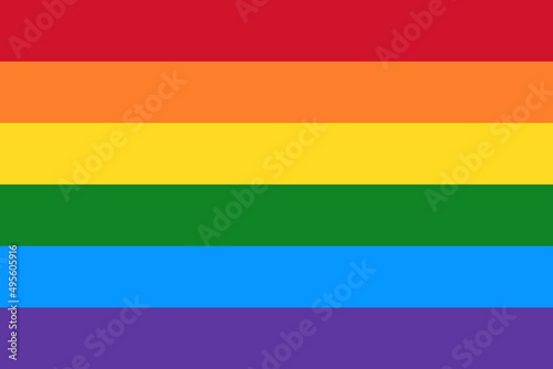 LGBTQ rainbow flag. Pride Flag. Pride month photo