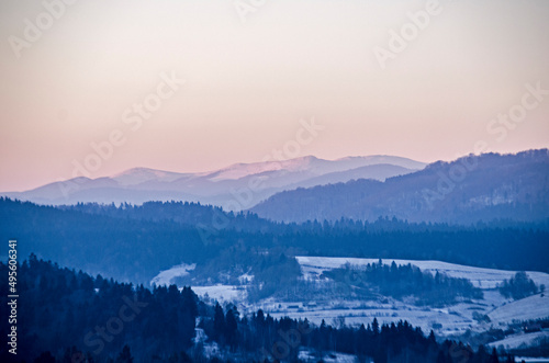 Polańczyk - Bieszczady wschód słońca © wedrownik52