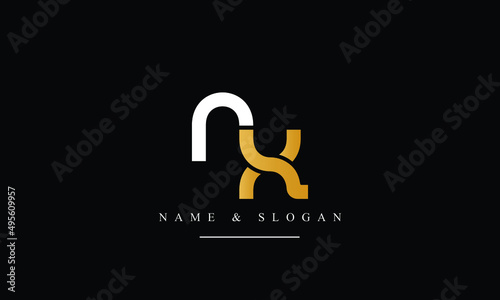 RX, XR, R, X abstract letters logo monogram