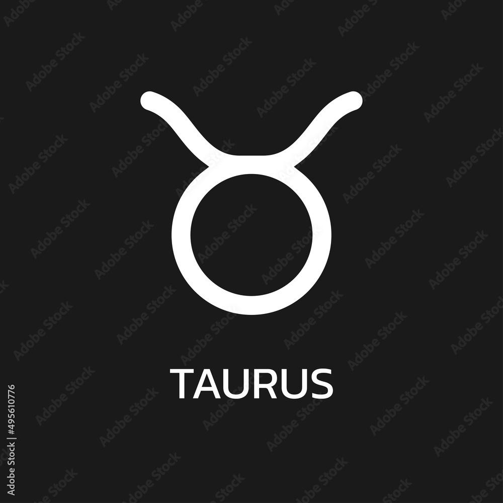 Taurus icon or sign. Zodiac, astrology, horoscope symbol. Vector illustration. Taurus icon or sign. Zodiac, astrology, horoscope symbol. Vector illustration.