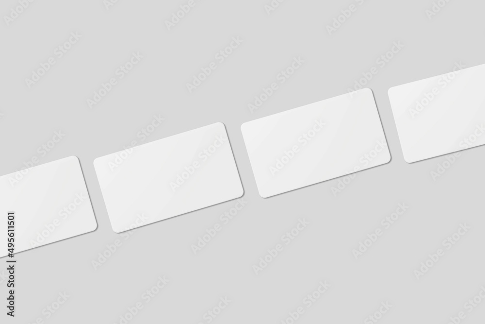 Blank business card for mockup. 3D Render. Blank business card for mockup. 3D Render.