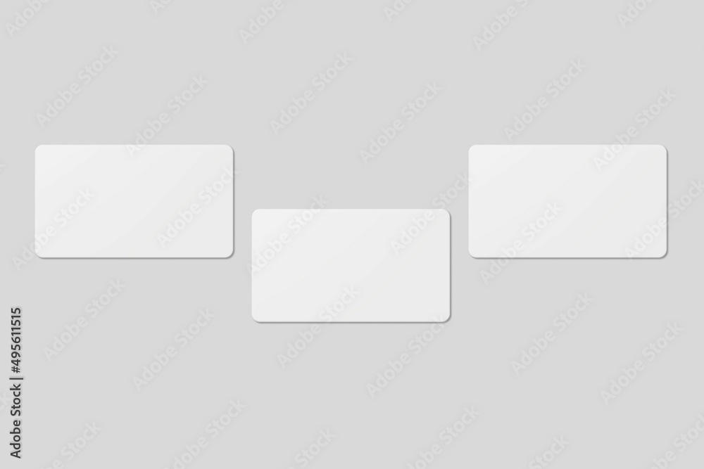 Blank business card for mockup. 3D Render. Blank business card for mockup. 3D Render.