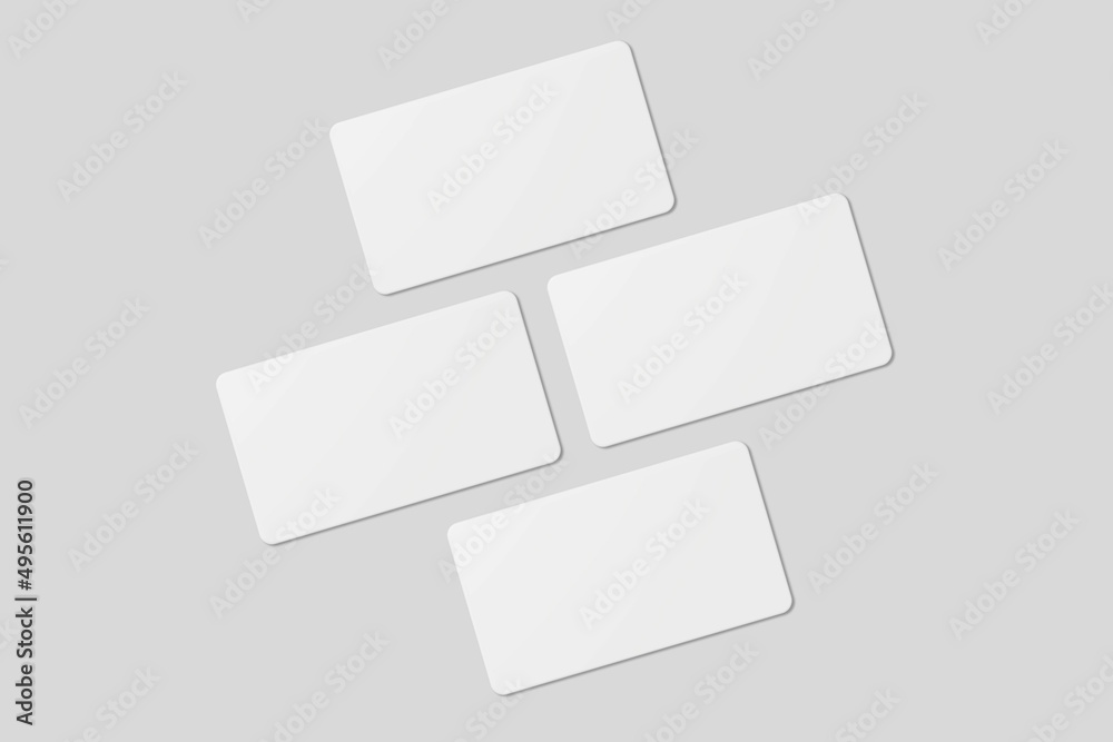 Blank business card for mockup. 3D Render. Blank business card for mockup. 3D Render.