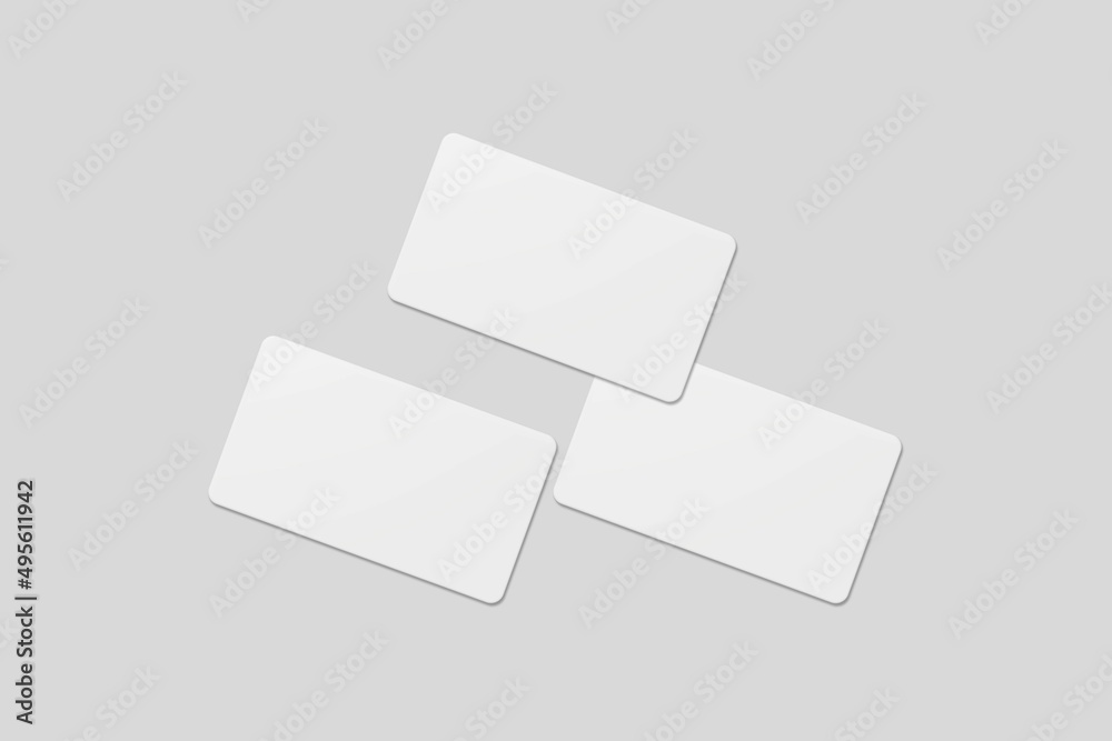 Blank business card for mockup. 3D Render. Blank business card for mockup. 3D Render.