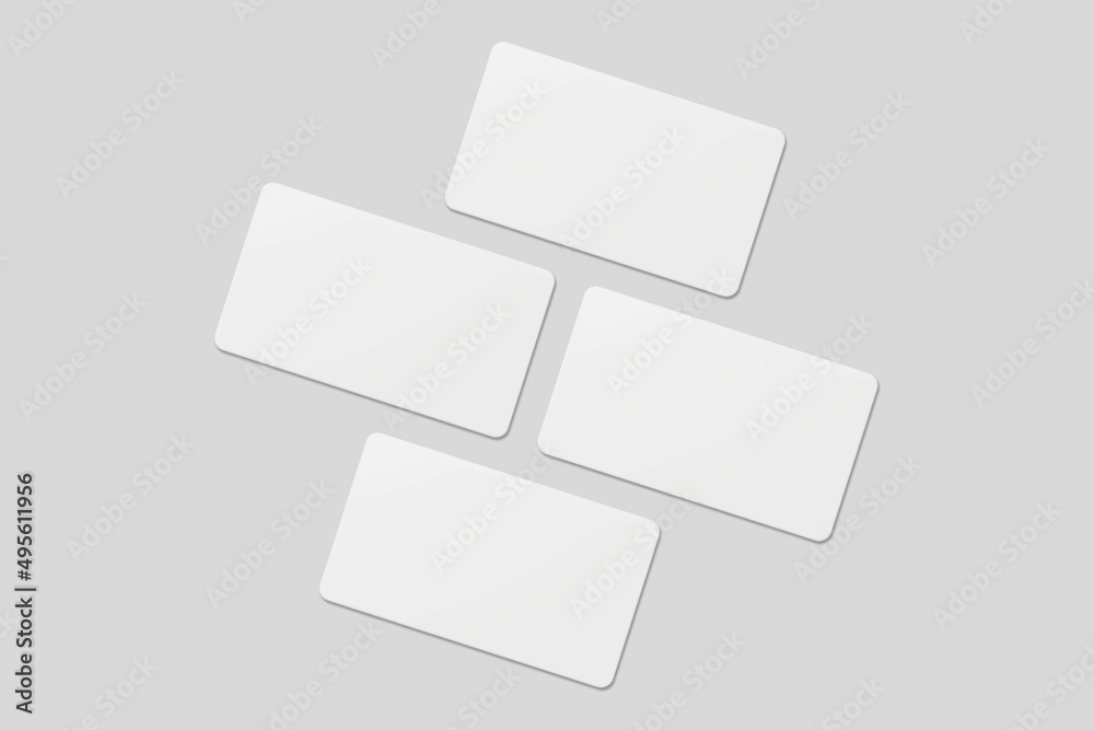 Blank business card for mockup. 3D Render. Blank business card for mockup. 3D Render.