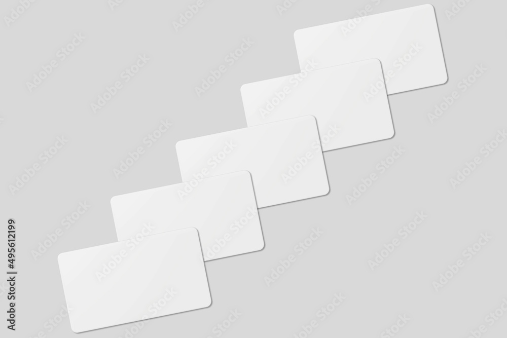Blank business card for mockup. 3D Render. Blank business card for mockup. 3D Render.