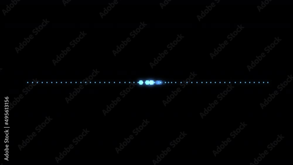 Progress Bar Loading Tiny Square Blue Motion Graphics Loop Animation Background 