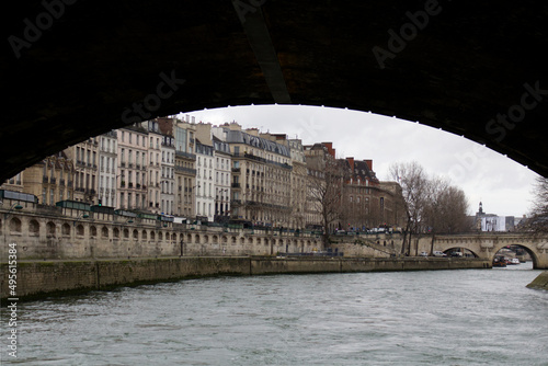 Parisian Streets From The River Seine