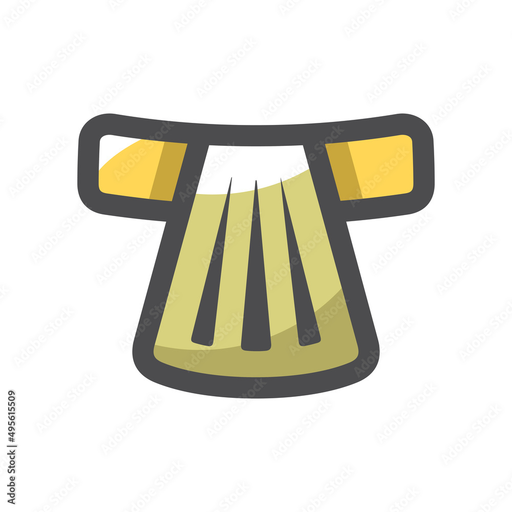 Pharaoh egyptian belt Vector icon Cartoon illustration Stock Vector