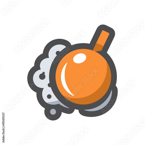 Wrecking ball Destruction Vector icon Cartoon illustration