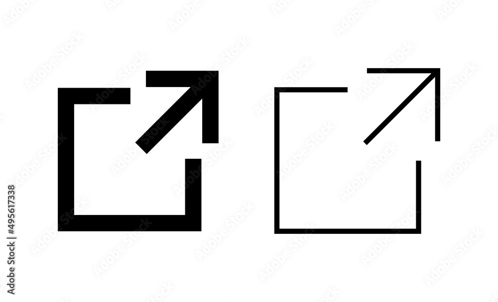 External link icon vector. link sign and symbol. hyperlink symbol External link icon vector. link sign and symbol. hyperlink symbol