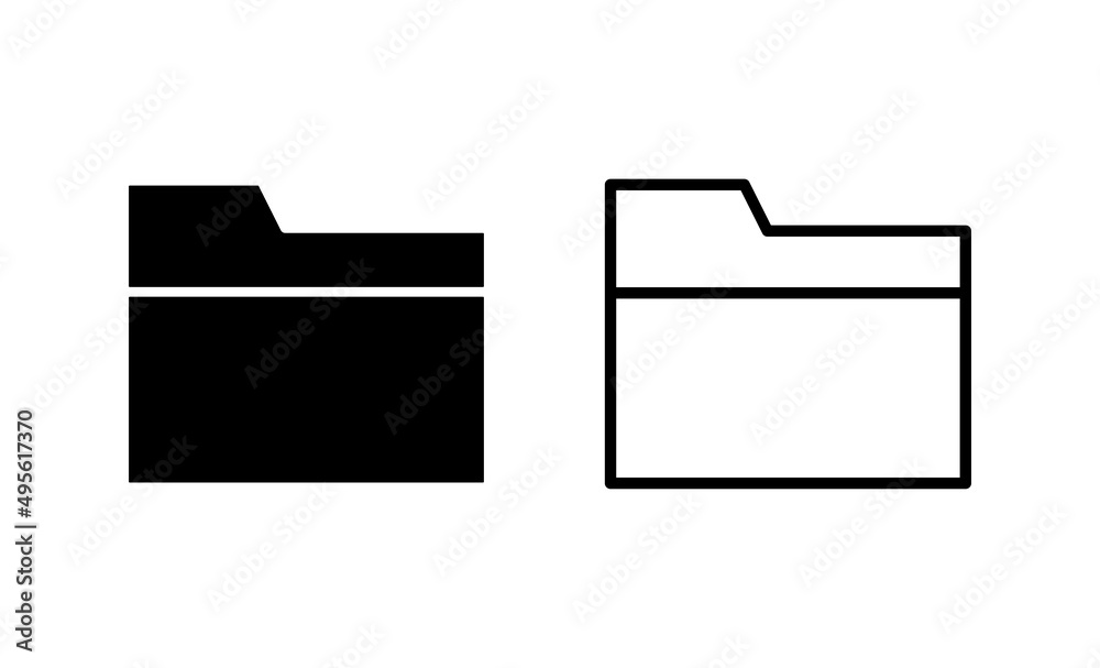 Folder icon vector. folder sign and symbol Folder icon vector. folder sign and symbol
