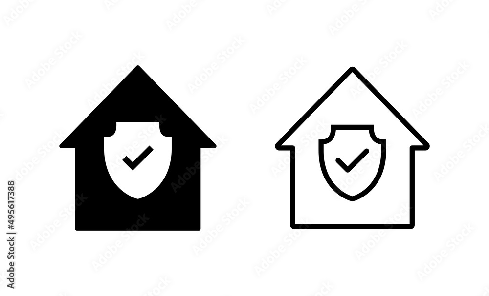 home insurance icon vector. home protection sign and symbol home insurance icon vector. home protection sign and symbol