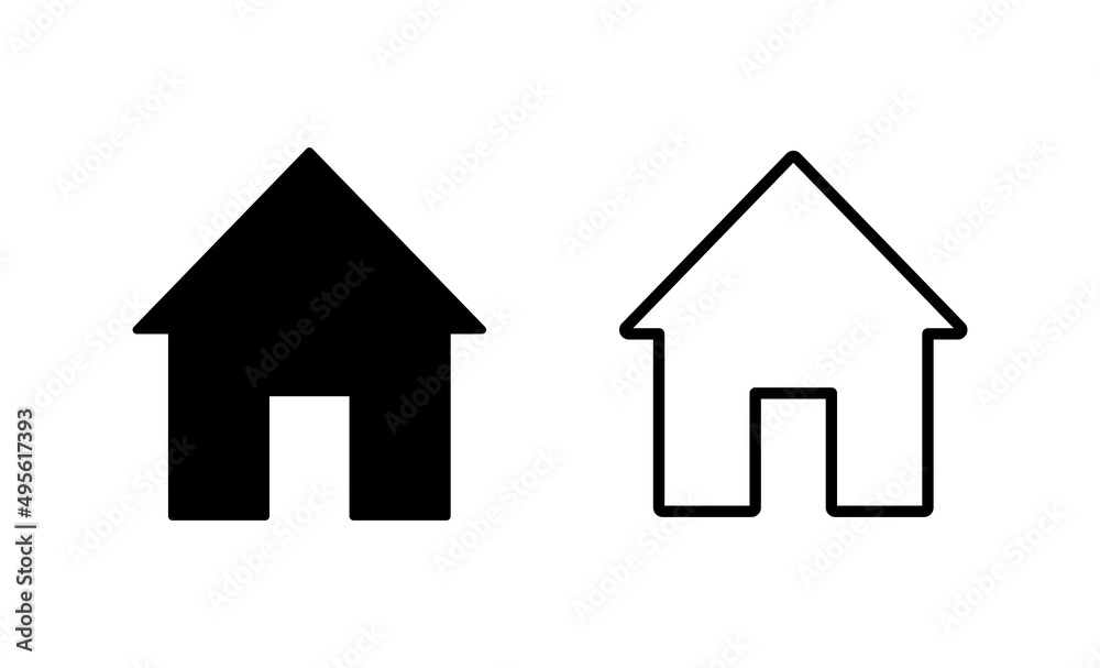 House icon vector. Home sign and symbol House icon vector. Home sign and symbol