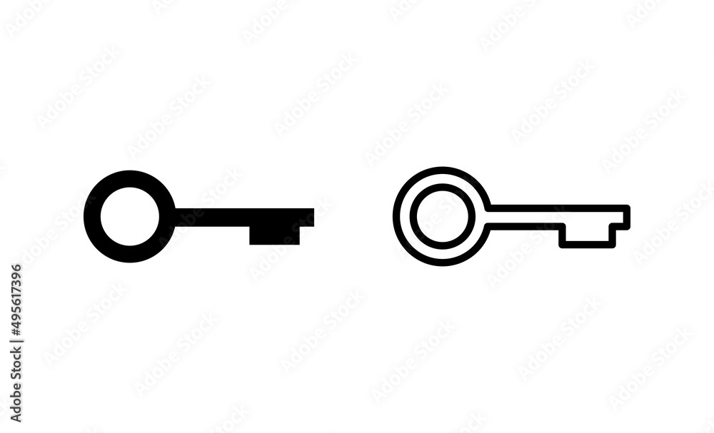 Key icon vector. Key sign and symbol. Key icon vector. Key sign and symbol.