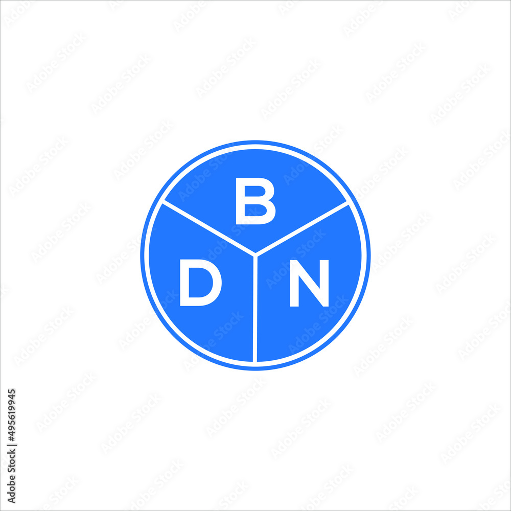 BDN letter logo design on White background. BDN creative initials letter logo concept. BDN letter design. BDN letter logo design on White background. BDN creative initials letter logo concept. BDN letter design.
