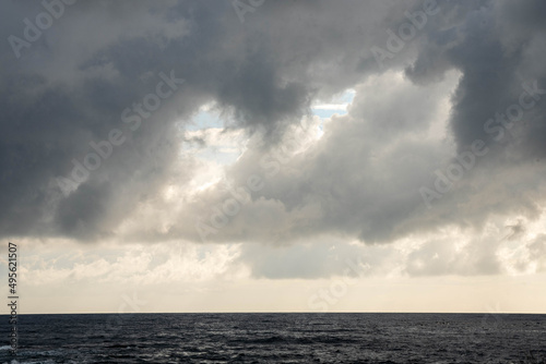 shot of sea landscape from south of france. photo